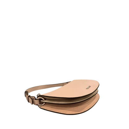 Shoulder Clutch Handbag by Twinset for women in polyester & polyurethane multicolor, pink & silver features a architectural silhouette, showcasing a secure zipper, ample built-in-compartments, and versatile shoulder-strap & adjustable-strap for a architectural finish.