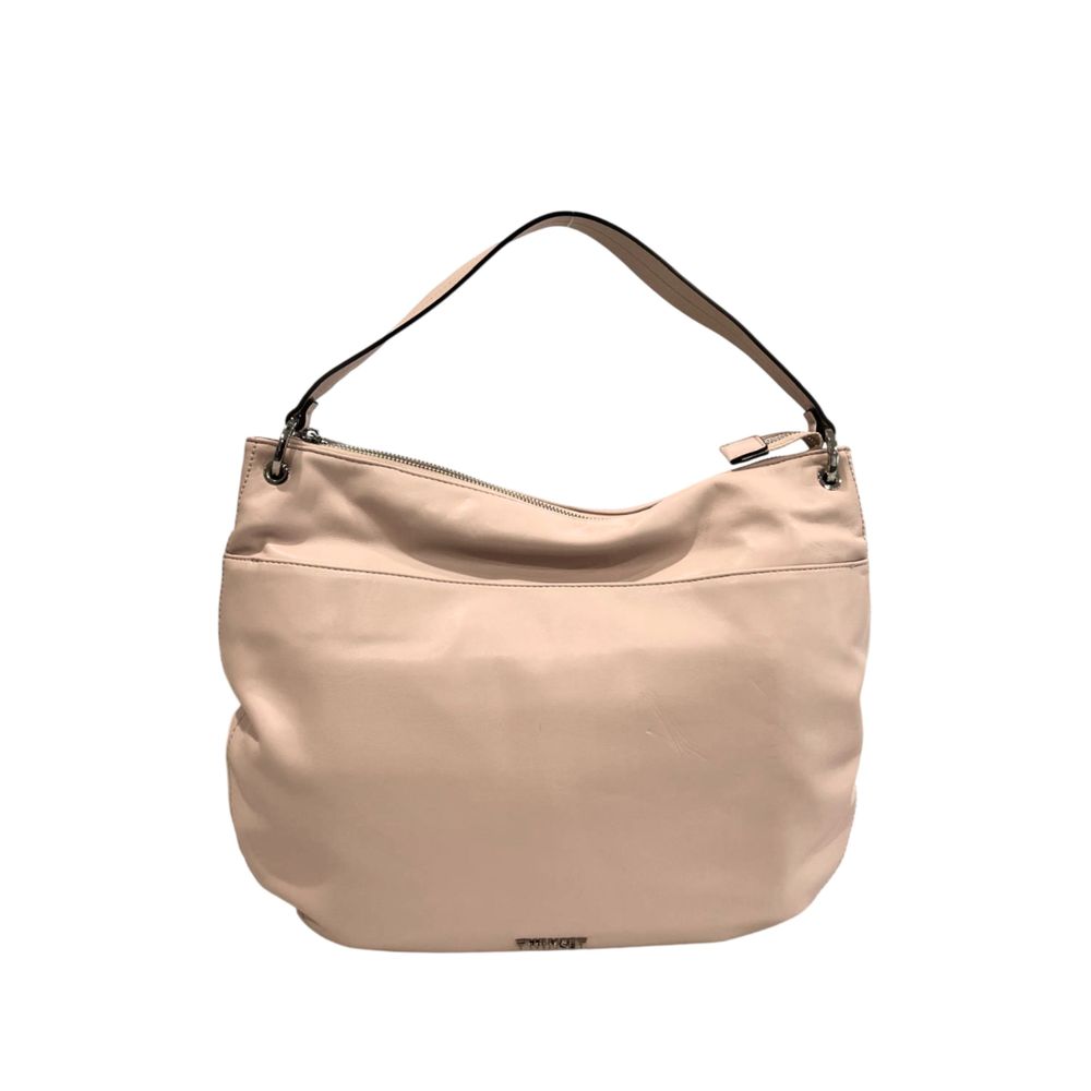 Shoulder Clutch Handbag by Twinset for women in polyurethane multicolor, pink, silver & signature features a sculptural silhouette with a secure zipper, ample built-in-compartments, and versatile shoulder-strap & adjustable-strap for a sculptural finish.