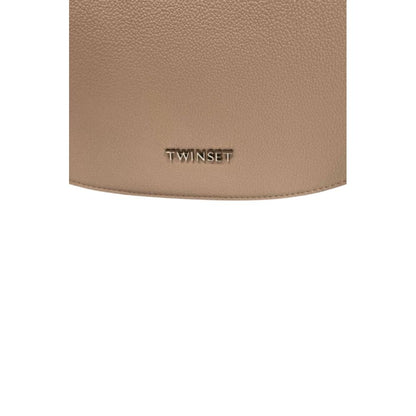 Shoulder Clutch Handbag by Twinset for women in polyester & polyurethane multicolor, pink & silver features a sculptural silhouette with a secure zipper, ample built-in-compartments, and versatile shoulder-strap & adjustable-strap for a sculptural finish.