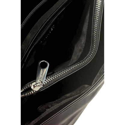 Shoulder Flap Bag by Twinset for women in polyurethane black, silver & white features a statuesque silhouette, showcasing a secure flap, magnetic & button and statuesque built-in-compartments with versatile shoulder-strap & adjustable-strap for a statuesque finish.