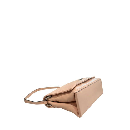 Mini 2-in-1 Shoulder & Crossbody Flap Clutch Handbag by Twinset for women in polyurethane gold, multicolor, pink & white features a statuesque silhouette, showcasing a secure flap, magnetic & button and organized with versatile crossbody-strap & shoulder-strap for statuesque evening wear.