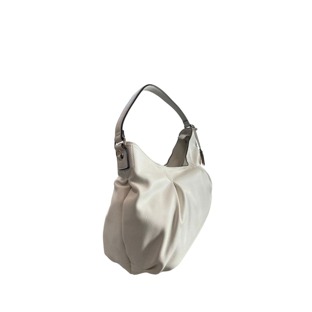 Shoulder Flap Clutch Handbag by Twinset for women in polyurethane pink, silver & white features a statuesque silhouette, showcasing a secure flap, magnetic & button and organized with versatile shoulder-strap & adjustable-strap for statuesque evening wear.