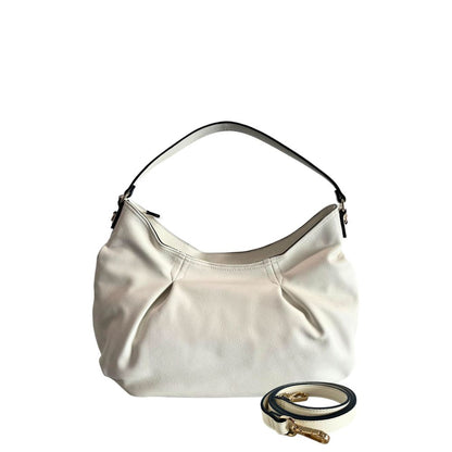 Shoulder Flap Clutch Handbag by Twinset for women in polyurethane pink, silver & white features a sculptural silhouette with a secure flap, magnetic & button, ample , and versatile shoulder-strap & adjustable-strap for a sculptural finish.