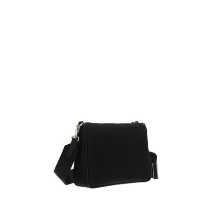 Shoulder Pouch Bag by Prada for men in bos taurus calf nubuck leather & nylon black & signature features a enviable silhouette, showcasing a secure zipper, ample removable-pouch, and enviable shoulder-strap & adjustable-strap for a enviable finish.