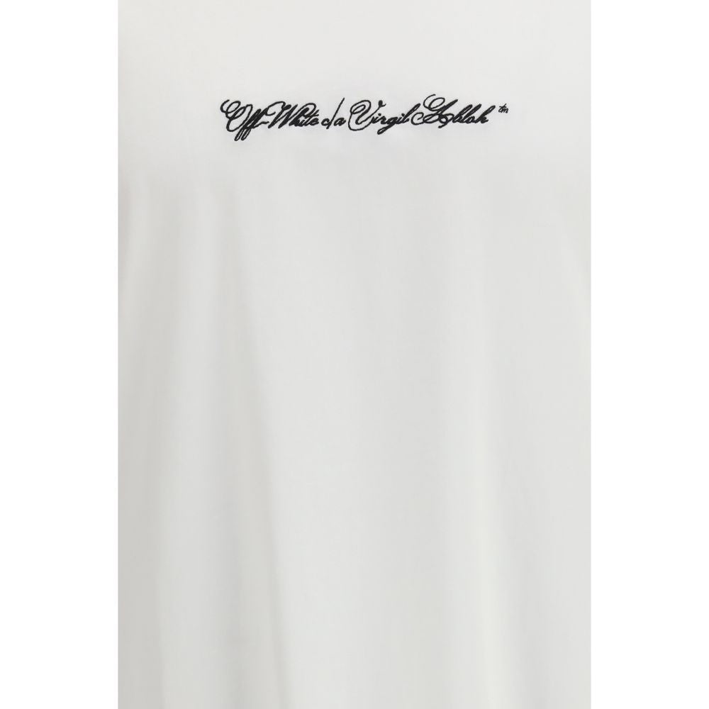 T-Shirt by Off-White for men in cotton white & print features an on trend silhouette, perfectly showcasing a on trend and for an elevated aesthetic.