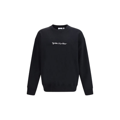 Activewear Sweatshirt by Off-White for men in cotton black, white & signature showcases a versatile silhouette, artfully detailed with a versatile crew neckline and long-sleeve for a versatile finish with .
