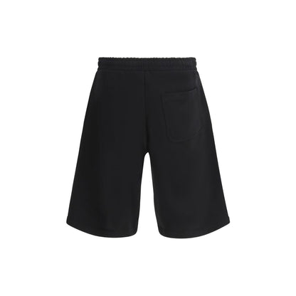 Bermuda Shorts by Diesel for men in cotton black & signature presents a sleek silhouette, featuring a sleek relaxed-fit & regular-fit with a refined short and a sophisticated .