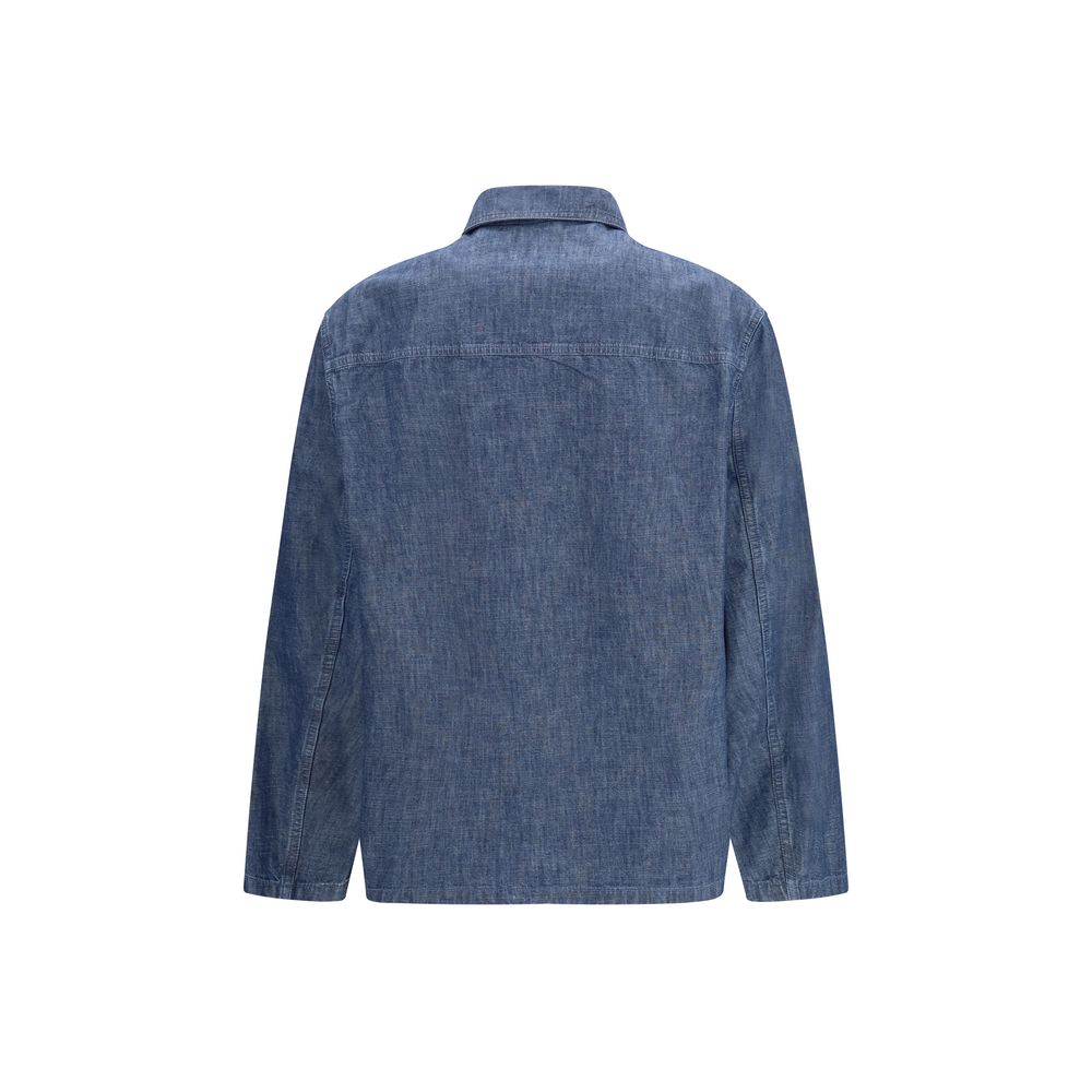 Trucker Jacket by Jil Sander for men in denim cotton blue presents a effortlessly chic silhouette, showcasing a sophisticated and premium pockets for a truly effortlessly chic finish.