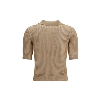 Polo Shirt by Jacob Cohen for women in cotton beige presents a distinguished silhouette, showcasing a sophisticated and distinguished for a truly distinguished finish.