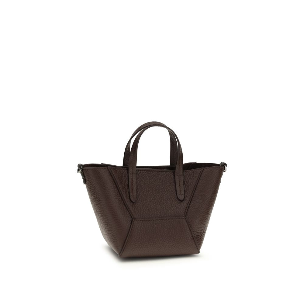 Shoulder Bag by Brunello Cucinelli for women in bos taurus calf leather bordeaux & monogram features a effortless sophistication silhouette, secured by a magnetic & button with ample and versatile shoulder-strap, handle & adjustable-strap for a effortless sophistication finish.