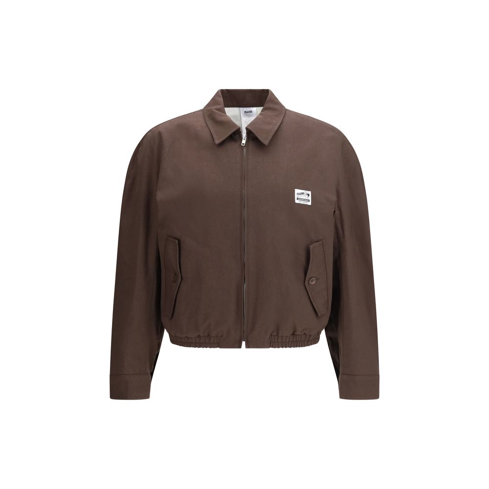 Bomber Jacket by Magliano for men in cotton brown showcases a bohemian silhouette, artfully detailed with a bohemian and signature pockets for a truly bohemian finish.