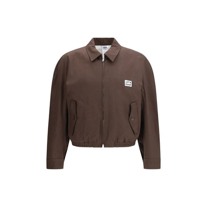 Bomber Jacket by Magliano for men in cotton brown showcases a bohemian silhouette, artfully detailed with a bohemian and signature pockets for a truly bohemian finish.