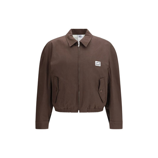 Bomber Jacket by Magliano for men in cotton brown showcases a bohemian silhouette, artfully detailed with a bohemian and signature pockets for a truly bohemian finish.