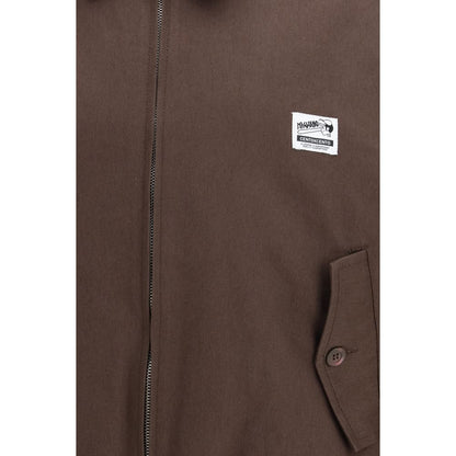 Bomber Jacket by Magliano for men in cotton brown features a dramatic silhouette, showcasing a sophisticated and distinctive pockets for a dramatic aesthetic.