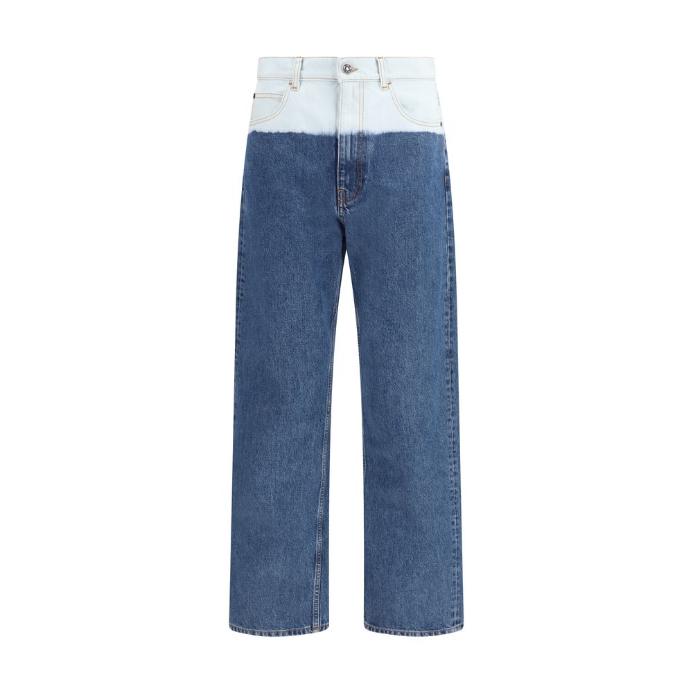 Jeans by Marni for men in denim cotton blue features an sartorial regular-fit and long with a cut for a sartorial finish.