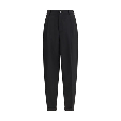 Casual Pants by Marni for men in wool black & natural features an sophisticated and relaxed-fit & regular-fit with a precise long, creating a sophisticated and sophisticated silhouette.