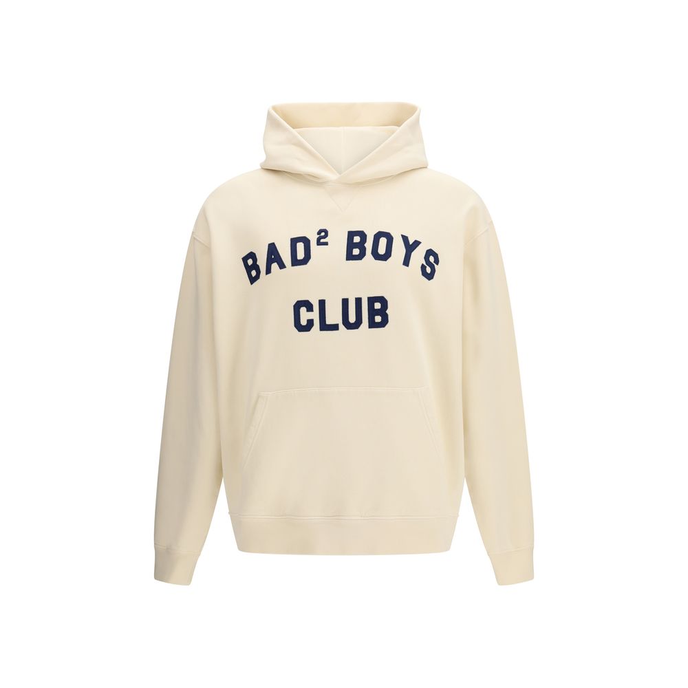Sweatshirt Hoodie by Dsquared² for men in cotton bicolour features an luminous silhouette, showcasing a sophisticated hooded neckline and for a truly luminous look.