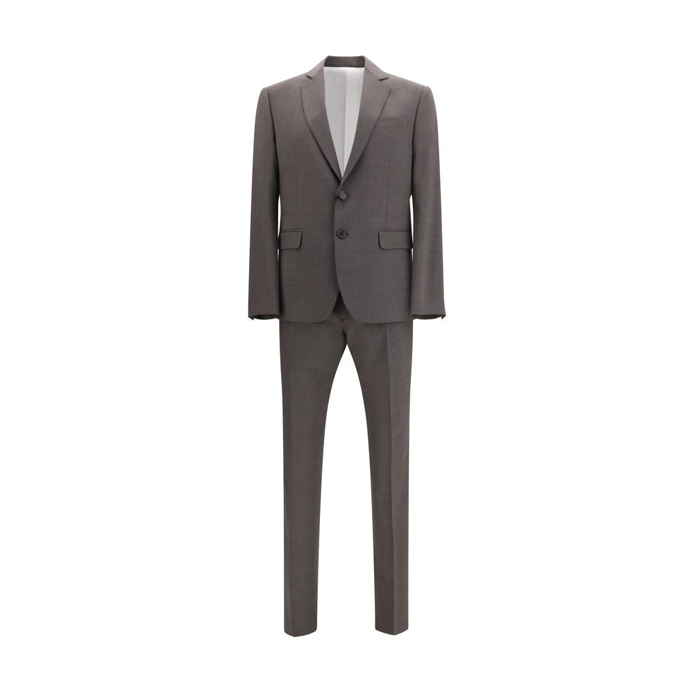 Pant Suit by Dsquared² for men in wool gray presents a nuanced silhouette, showcasing a nuanced and nuanced regular-fit for an elevated aesthetic.