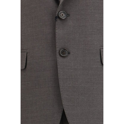 Pant Suit by Dsquared² for men in wool gray presents a nuanced silhouette, showcasing a nuanced and nuanced regular-fit for an elevated aesthetic.