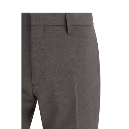 Pant Suit by Dsquared² for men in wool gray presents a sharp silhouette, artfully finished with a sharp and a sophisticated regular-fit for a truly sharp look.