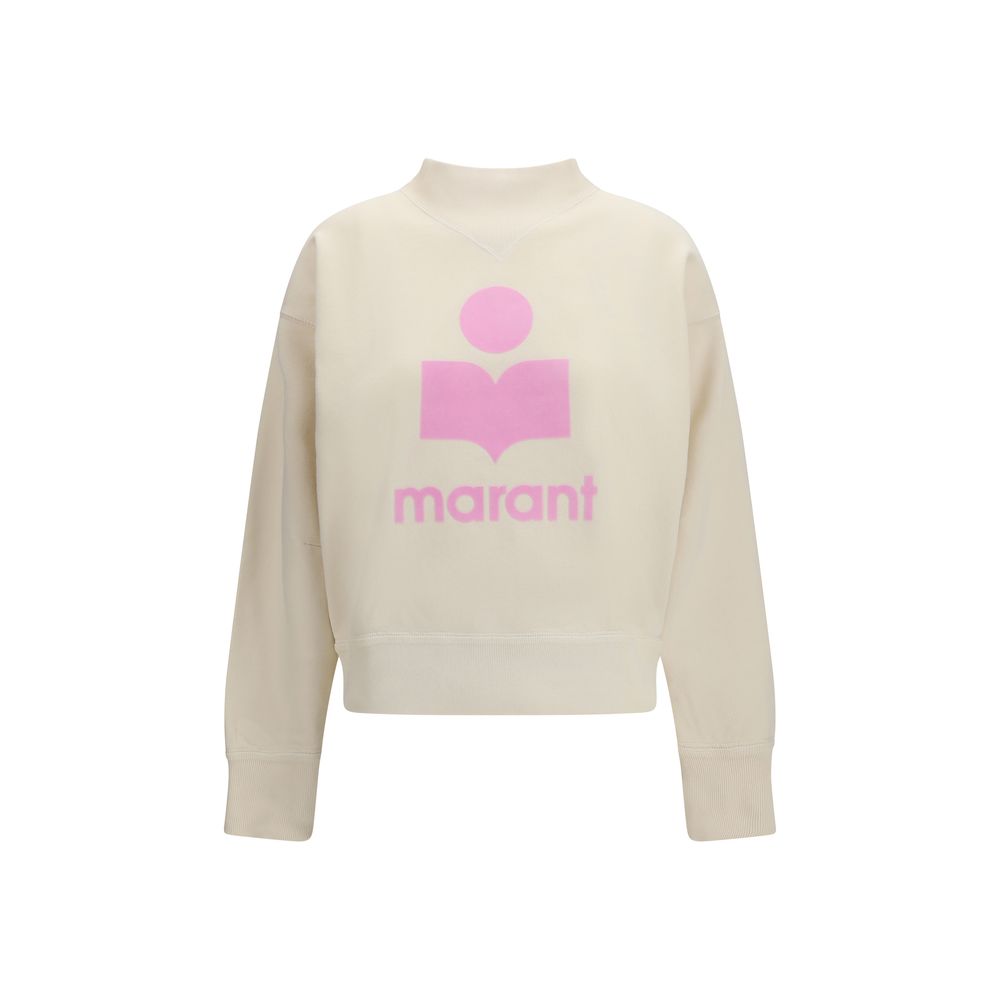 Sweatshirt by Isabel Marant Étoile for women in cotton polyester beige, toile & print features an enviable silhouette, showcasing a premium and refined high-collar neckline for a truly enviable finish.