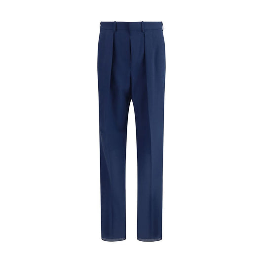Trousers by Tom Ford for men in wool bicolour features an on trend silhouette, showcasing a sophisticated regular-fit with a long and for an on trend finish.