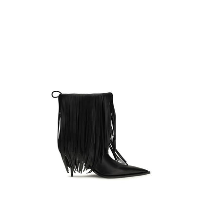 Ankle Boots by Balenciaga for women in bos taurus calfskin leather black showcases a impeccable silhouette as Women's Bos Taurus Calfskin Leather Ankle Boots, artfully defined by a impeccable and a impeccable .