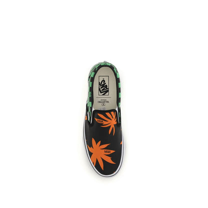 Sneakers by Valentino Garavani for men in cotton & rubber multicolor & print presents a on trend silhouette from the Men's Low Top Slip On Cotton & Rubber Sneakers collection, showcasing a on trend low-top slip-on style for an elevated aesthetic.