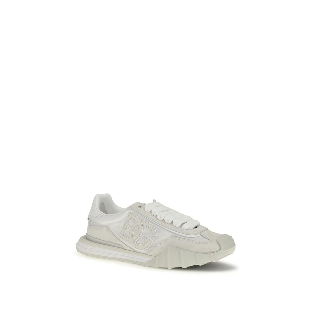 Athletic Sneakers by Dolce & Gabbana for men in polyamide bos taurus calf leather white features an exquisite silhouette, showcasing the premium athletic style of the Men's Athletic Polyamide Bos Taurus Calf Leather Sneakers with an exquisite finish.
