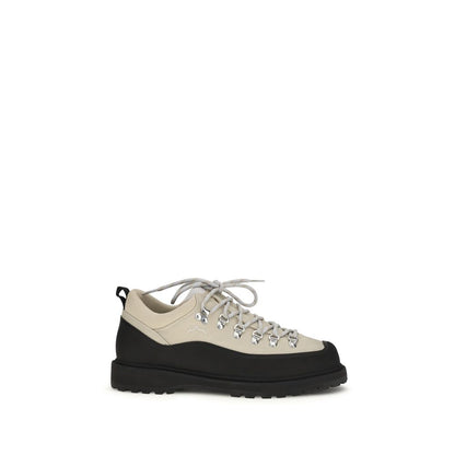Lace-Up Ankle Boots by Diemme for men in polyester & bos taurus suede calf leather beige features an avant-garde Men's Polyester & Bos Taurus Suede Calf Leather Lace-Up Ankle Boots silhouette, defined by a sophisticated and a avant-garde round toe style.