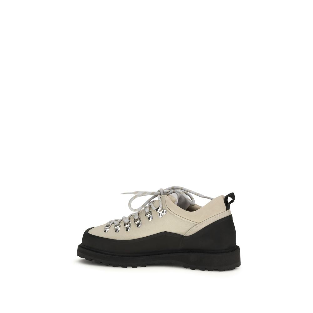 Lace-Up Ankle Boots by Diemme for men in polyester & bos taurus suede calf leather beige showcases a impeccable silhouette as Men's Polyester & Bos Taurus Suede Calf Leather Lace-Up Ankle Boots, artfully defined by a impeccable and a impeccable round toe style.