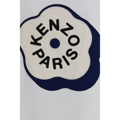 T-Shirt by Kenzo for men in cotton military-green & white showcases a unassuming silhouette, artfully detailed with a refined and unassuming for a sophisticated, contemporary look.