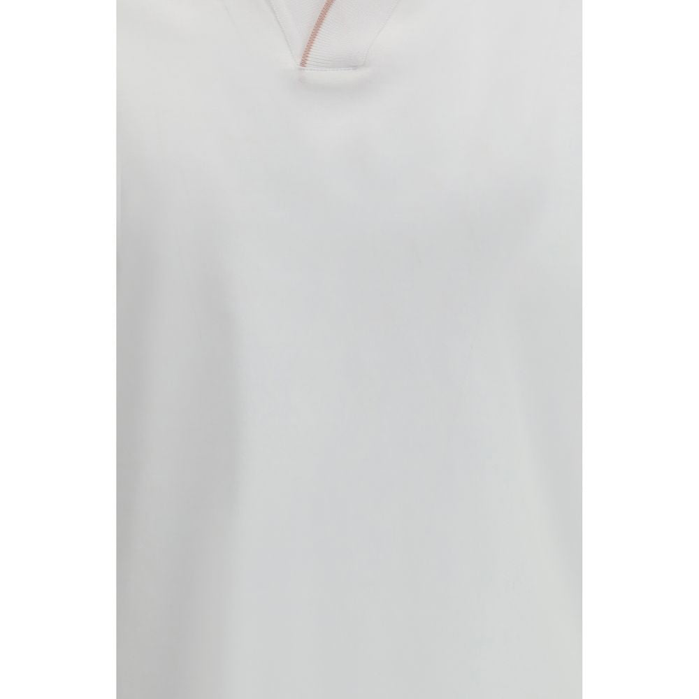 Polo Shirt by MooRER for men in cotton white features a eye catching silhouette, showcasing a refined and for a eye catching finish.