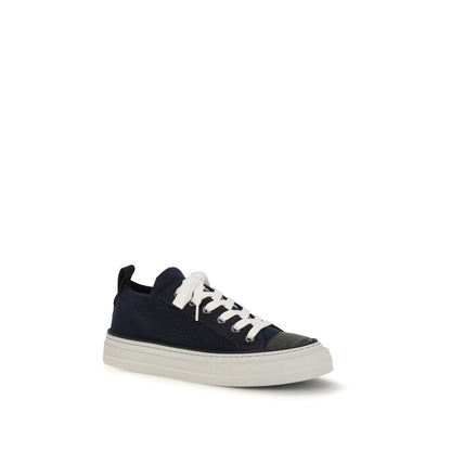 Sneakers by Brunello Cucinelli for women in bos taurus suede calfskin leather & cotton black features a chic design, perfectly showcasing the chic low-top style of this Women's Low Top Bos Taurus Suede Calfskin Leather & Cotton Sneakers.