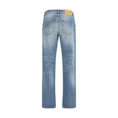 Jeans by Haikure for men in denim cotton blue features an sartorial straight-leg & regular-fit and long with a cut for a sartorial finish.