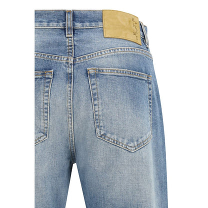 Jeans by Haikure for men in denim cotton blue features an sophisticated and straight-leg & regular-fit with a precise long, creating a sophisticated and sophisticated silhouette.