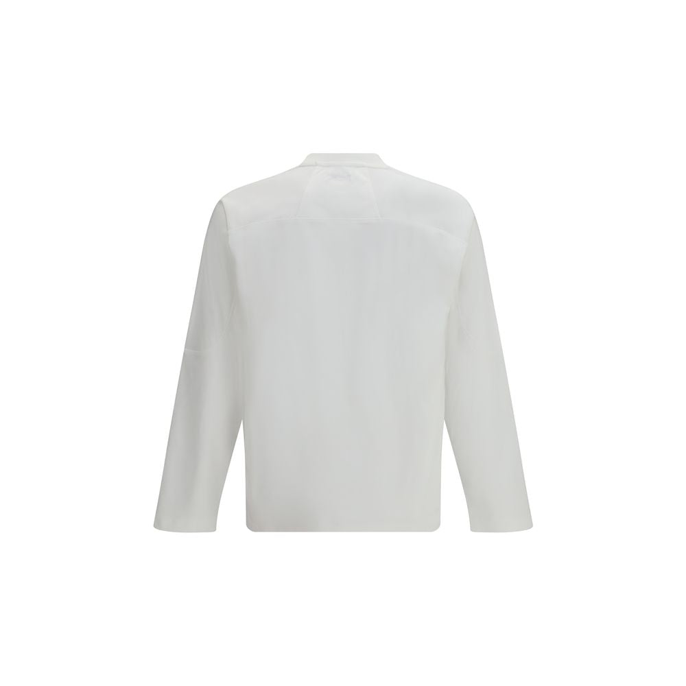 T-Shirt by LAMINAR for men in cotton white features a plush silhouette, showcasing a sophisticated crew neckline and for a truly plush finish.
