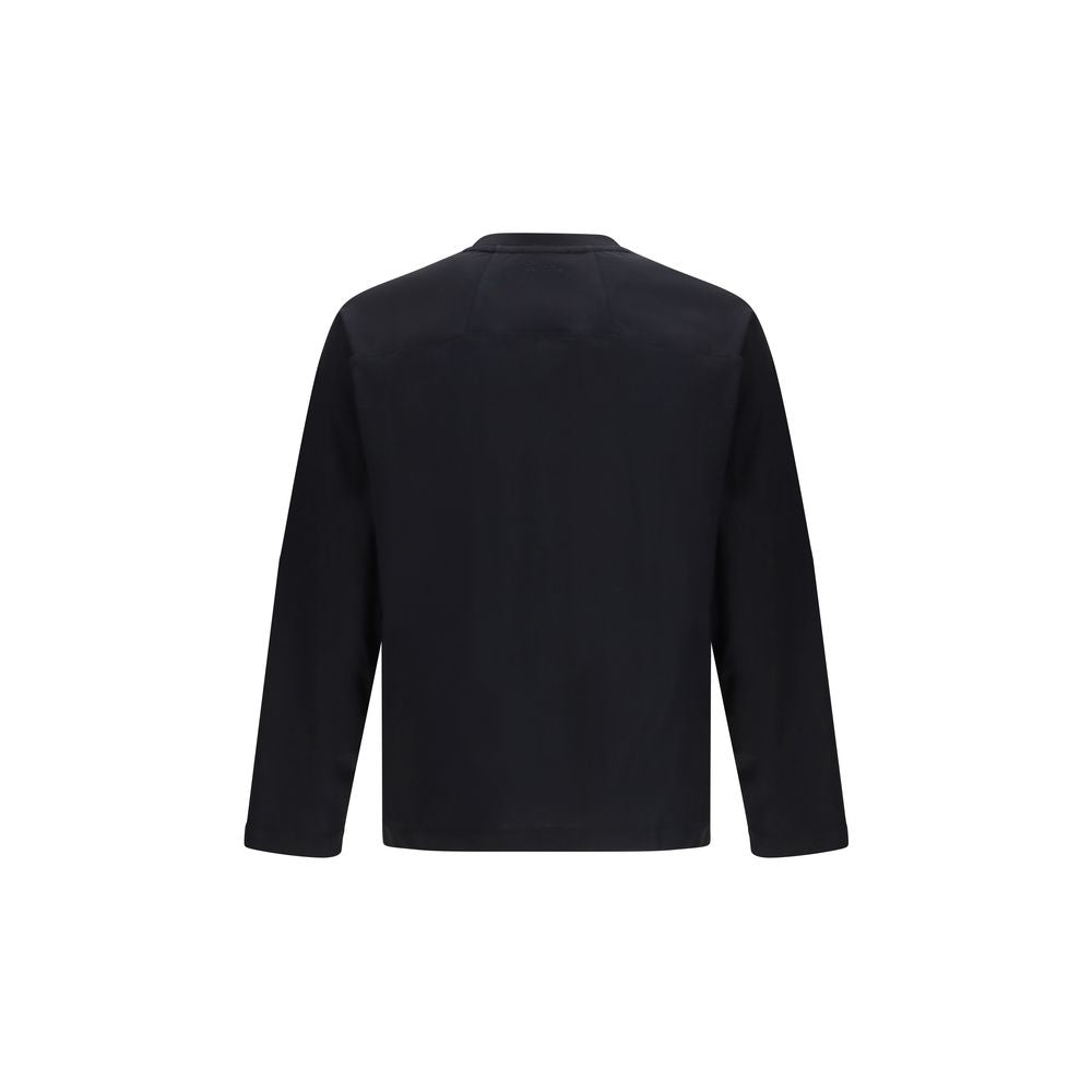Activewear T-Shirt by LAMINAR for men in cotton black features an ergonomic design with , highlighting a ergonomic length and ergonomic crew neckline for a high-performance look.