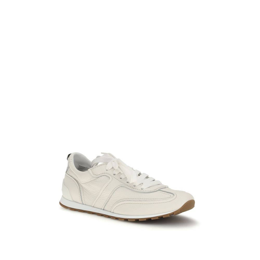 Brunello Cucinelli Women's Athletic Bos Taurus Calf Leather Sneakers - Yellow