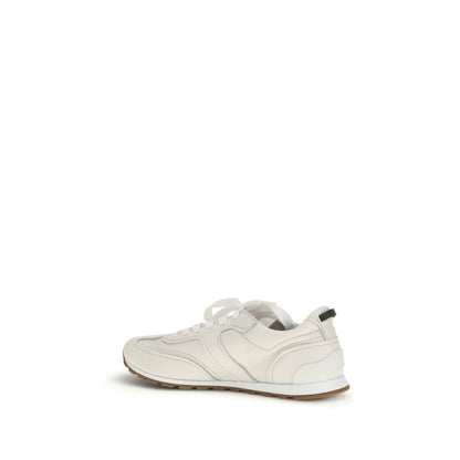 Brunello Cucinelli Women's Athletic Bos Taurus Calf Leather Sneakers - Yellow