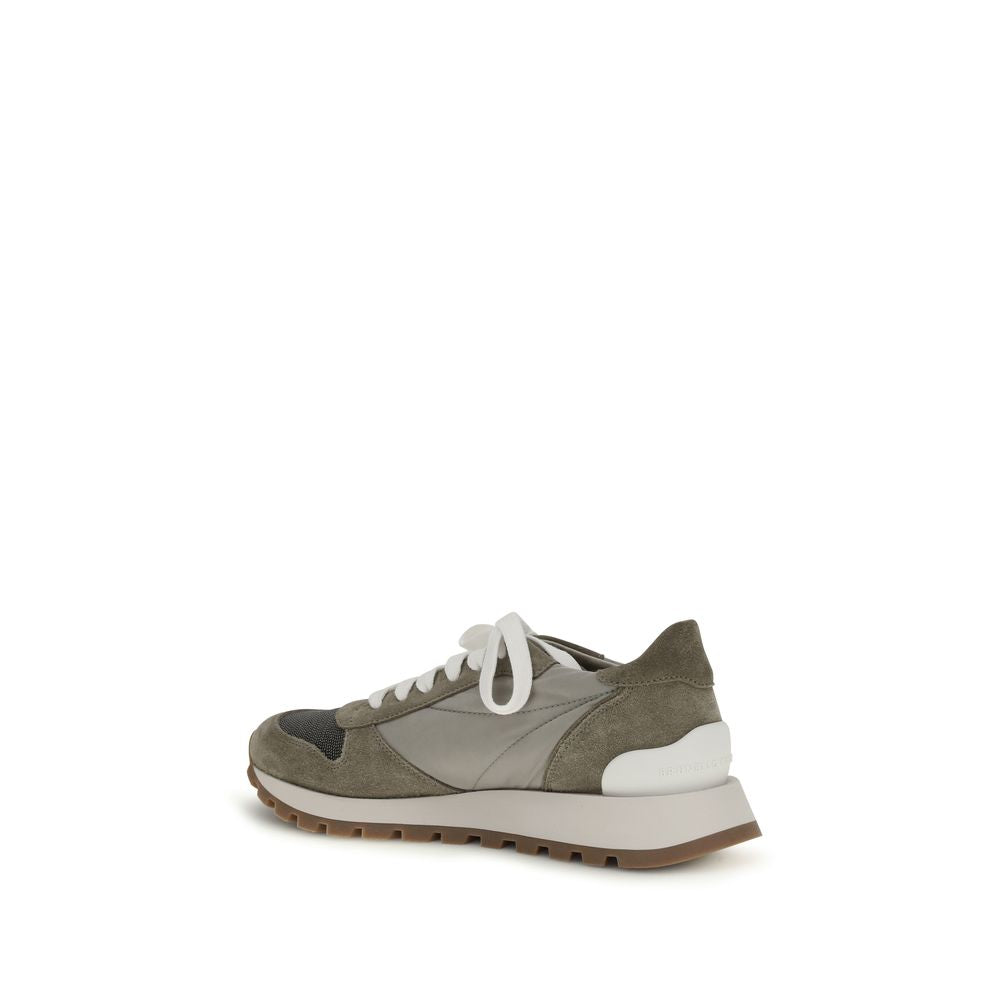 Athletic Sneakers Brunello Cucinelli women tu polyamide polyester & calf leather bicolour featuring a avant-garde Women's Athletic TU Polyamide Polyester & Calf Leather Sneakers design with a avant-garde athletic style for a refined finish.