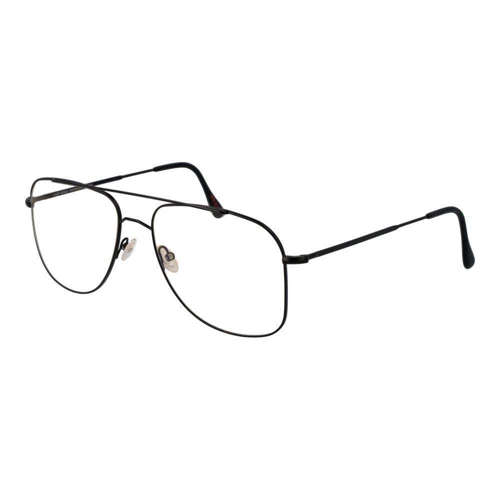 Eyeglasses Frames by Andy Wolf for unisex in black features an refined silhouette, showcasing a sophisticated black coloured frame and refined full-frame frame design for a refined look.