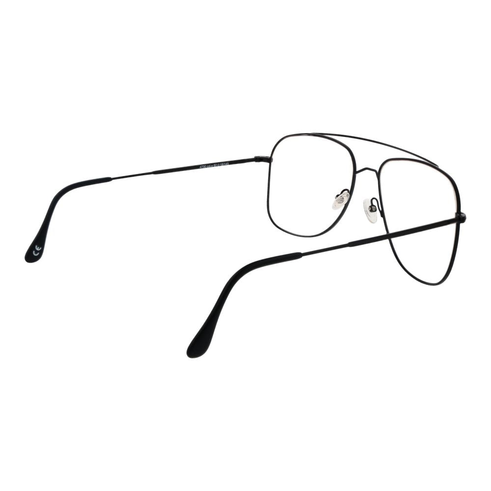 Eyeglasses Frames by Andy Wolf for unisex in black showcases a reflective silhouette, artfully incorporating a sophisticated black coloured frame with a distinct full-frame frame design.