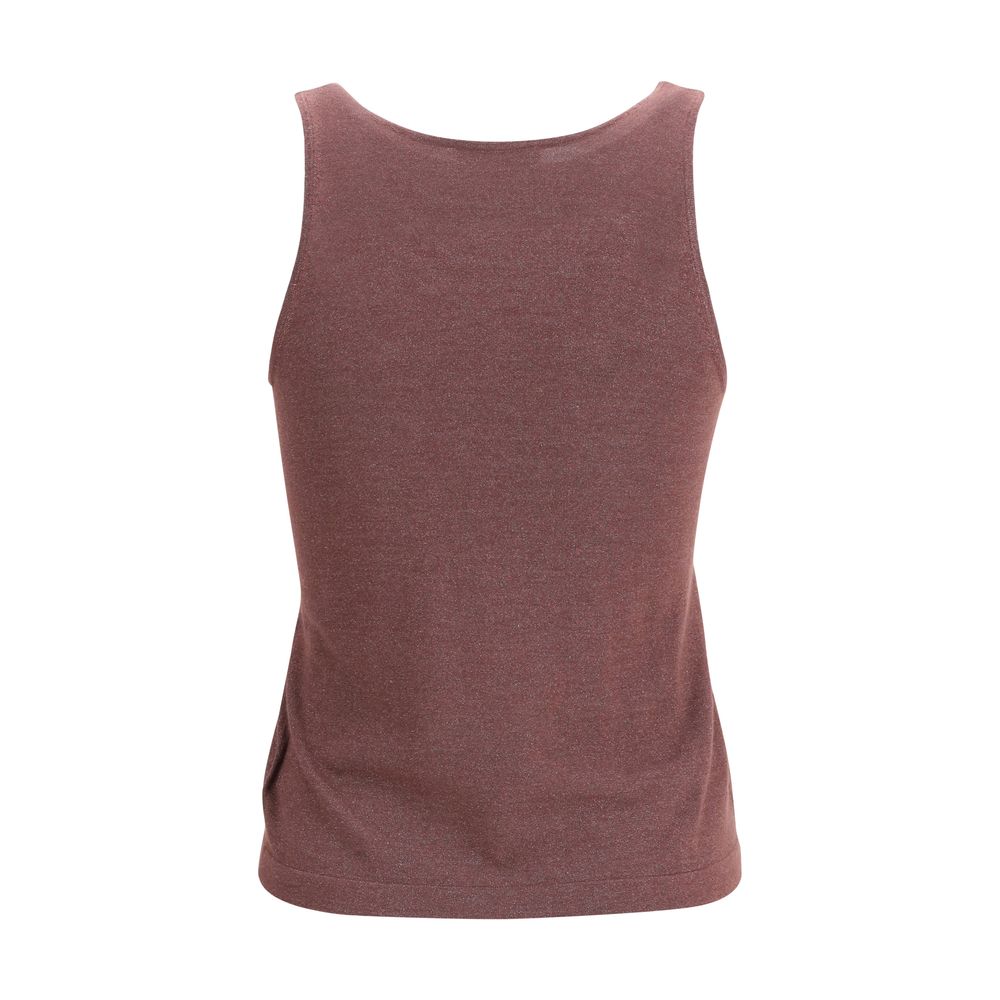 Activewear T-Shirt by Brunello Cucinelli for women in polyamide polyester cashmere & capra leather bordeaux features a dynamic silhouette with and enhanced by functional .
