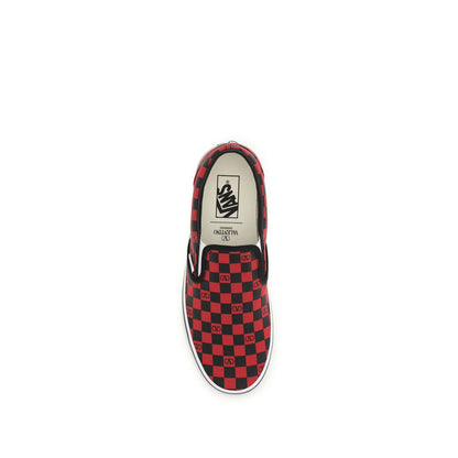 Sneakers by Valentino Garavani for men in cotton & rubber multicolor & print presents a impeccable silhouette as Men's Low Top Slip On Cotton & Rubber Sneakers, expertly defined by a impeccable low-top slip-on style for a impeccable, high-fashion look.