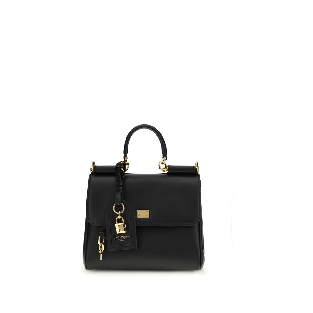 Shoulder Bag by Dolce & Gabbana for women in bio-acetate & bos taurus calf leather black features an effortlessly chic silhouette with a secure , ample , and versatile shoulder-strap, handle & adjustable-strap for effortlessly chic everyday luxury.