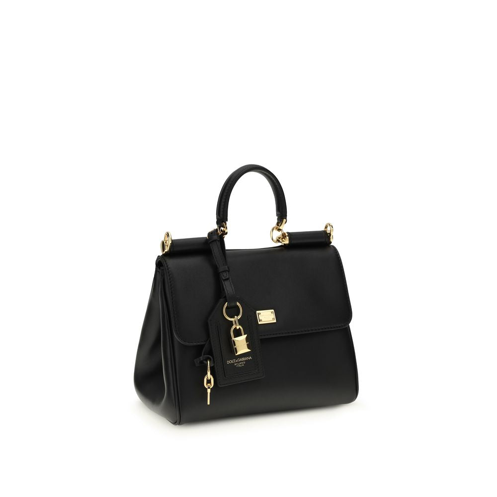 Shoulder Bag by Dolce & Gabbana for women in bio-acetate & bos taurus calf leather black features a effortless sophistication silhouette, secured by a with ample and versatile shoulder-strap, handle & adjustable-strap for a effortless sophistication finish.