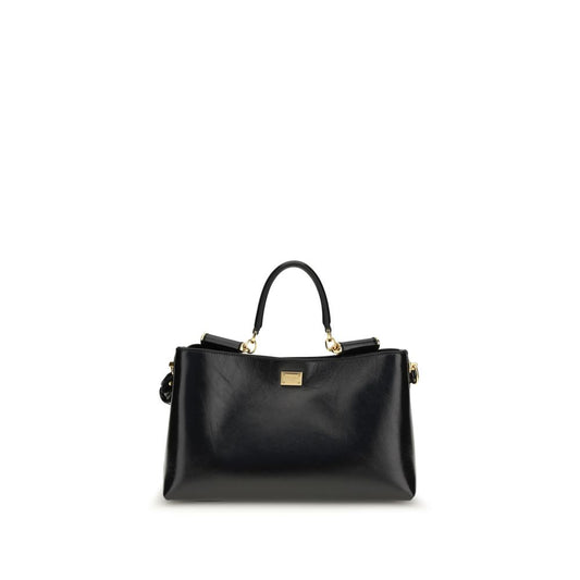 Medium Shoulder Bag by Dolce & Gabbana for women in bio-acetate & bos taurus calf leather black features a effortless sophistication silhouette, secured by a with ample and versatile shoulder-strap, handle & adjustable-strap for a effortless sophistication finish.