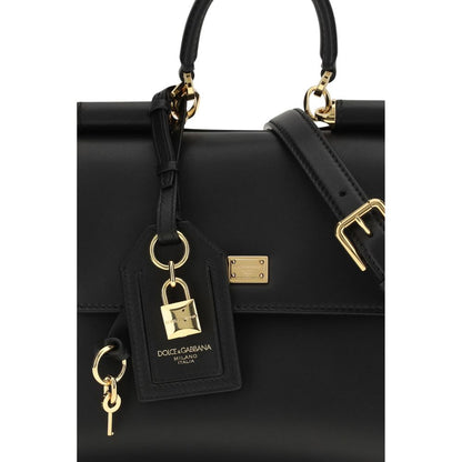 Shoulder Bag by Dolce & Gabbana for women in bio-acetate & bos taurus calf leather black features a effortless chic silhouette with a secure , ample , and versatile shoulder-strap, handle & adjustable-strap for a effortless chic finish.