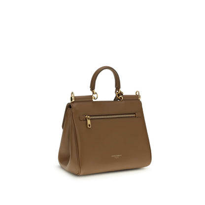 Shoulder Bag by Dolce & Gabbana for women in bos taurus calf leather brown features an effortlessly chic silhouette with a secure , ample , and versatile shoulder-strap, adjustable-strap & handle for effortlessly chic everyday luxury.